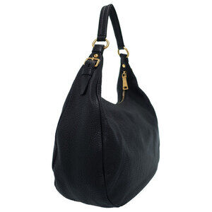 Prada Hobo Black Daino Leather Vitello Bag